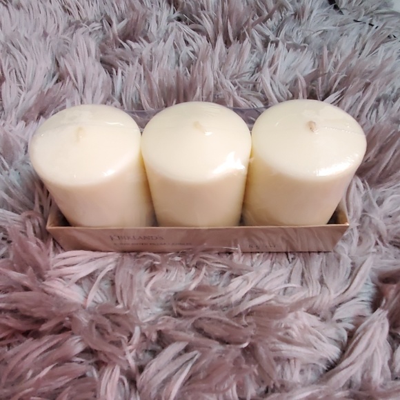 Kirkland's Accents Kirklands 3 Unscented Pillar Candles Poshmark